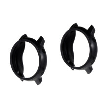 2St Schokbestendige Zwarte Tpu Watch Cover Met Knoptoegang