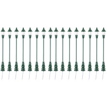 16Pièces Mini Lampadaires Verts Durable Pour Ornements Miniatures