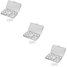 3Sets Lightweight Travel Contact-Lens Holder Durable Plastic Lens Box