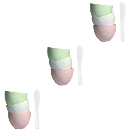 3Ensembles Bols Mélange Silicone Pour Salon Usage DIY