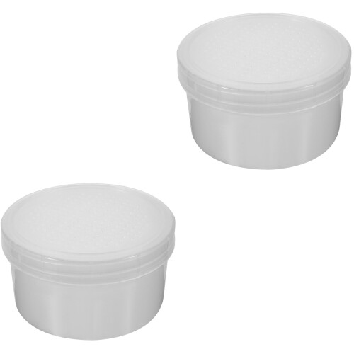 2Pièces Boîte À Vers Transparente Plastique Multi-Fonction Pour Pêche