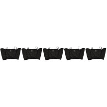 5Pièces Gilet Anti-Sueur Noir Polyester Respirant Usage Estival