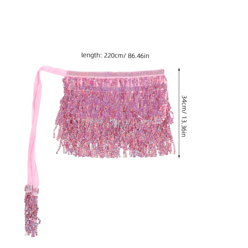 Accessoire Danseuse Rose Ceinture À Paillettes Et 2