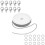2Sets DIY Schmuckketten Eisen Mit Hummerverschluss in Silber 11