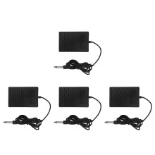 4Pièces Pédales Sustain Piano ABS Métal Noires Pour Clavier Instrument