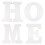 8Pièces Lettres En Bois Blanches DIY Décorations Bords Lisses 2