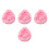 4Pièces Chaise Gonflable Bébé Rose Soutien Siège Assis Bébé 1
