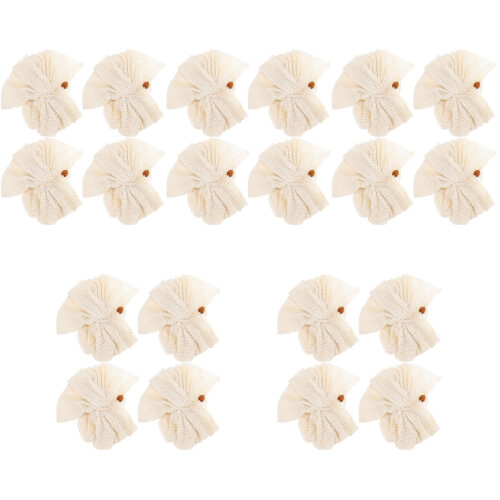 20Stk Duschpuff Badeblumen Beige Und Langlebig Für Bad 2
