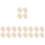20Stk Duschpuff Badeblumen Beige Und Langlebig Für Bad 5