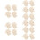 20Stk Duschpuff Badeblumen Beige Und Langlebig Für Bad 9