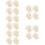 20Stk Duschpuff Badeblumen Beige Und Langlebig Für Bad 10