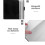 2Pièces Cahier Téléphone Noir Compact En Solide Pour Notes 6