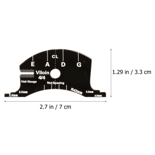 2Pièces Accessoire Violon Multifonction Fibre Carbone Mesure Cordes 1