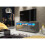 TV Unit Shine 160cm - Dark Grey with Gloss Doors and LED Lights 2
