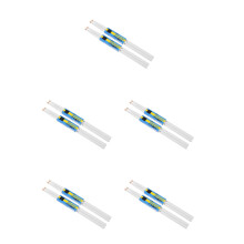 10Paires Baguettes Batterie Érable Blanches Confort Antidérapantes