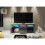 TV Unit Shine 160cm - Dark Grey with Gloss Doors and LED Lights 10