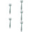 5Pcs Dark Green Silicone Cooking Forks Ergonomic Kitchen Tools 1