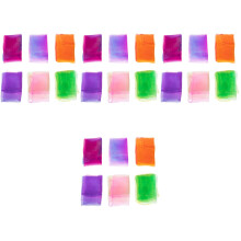 24Pièces Foulards Carrés Colorés Pour Jonglage Et Performance Scénique