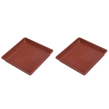 20St Rood Vierkant Resin Plantenschaal Stevig Voor En Buiten