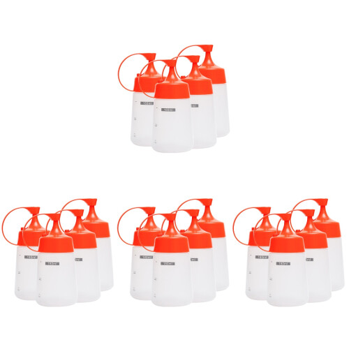 16Pcs Empty Squeeze Bottles for Salad Dressing and Sauces 1