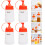 16Pcs Empty Squeeze Bottles for Salad Dressing and Sauces 8
