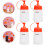 16Pcs Empty Squeeze Bottles for Salad Dressing and Sauces 10
