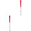 2Pièces Béquilles Rouges En Aluminium Stand Stable Sûr 1