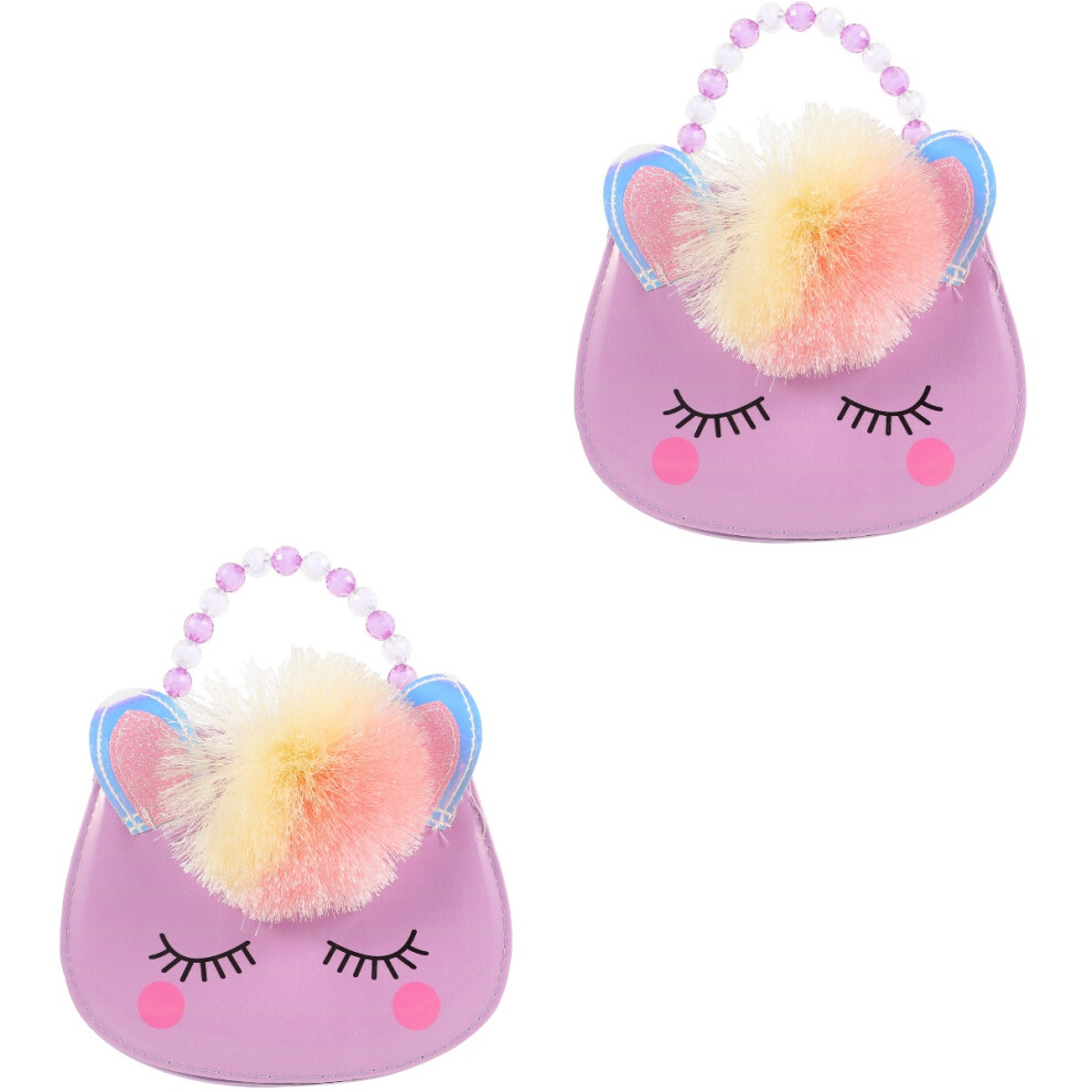 2St Paarse Unicorn Met Schouderriem Praktisch En Stijlvol-image