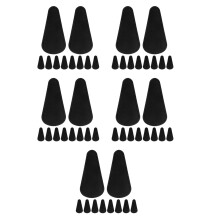 50St Schaarbeschermers Van PU Leer Zwart, Perfect Voor Naaien En Salon