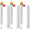 3Sets Multipurpose Glass Baking Thermometers for Kitchen Use with Clip 1