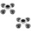 2St Compacte Cello Bottom Protector ABS Rubber Antislip Multi Kleur 1