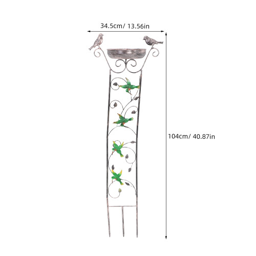 2Pièces Support Plantes Fer Durable Pour Extérieur 1