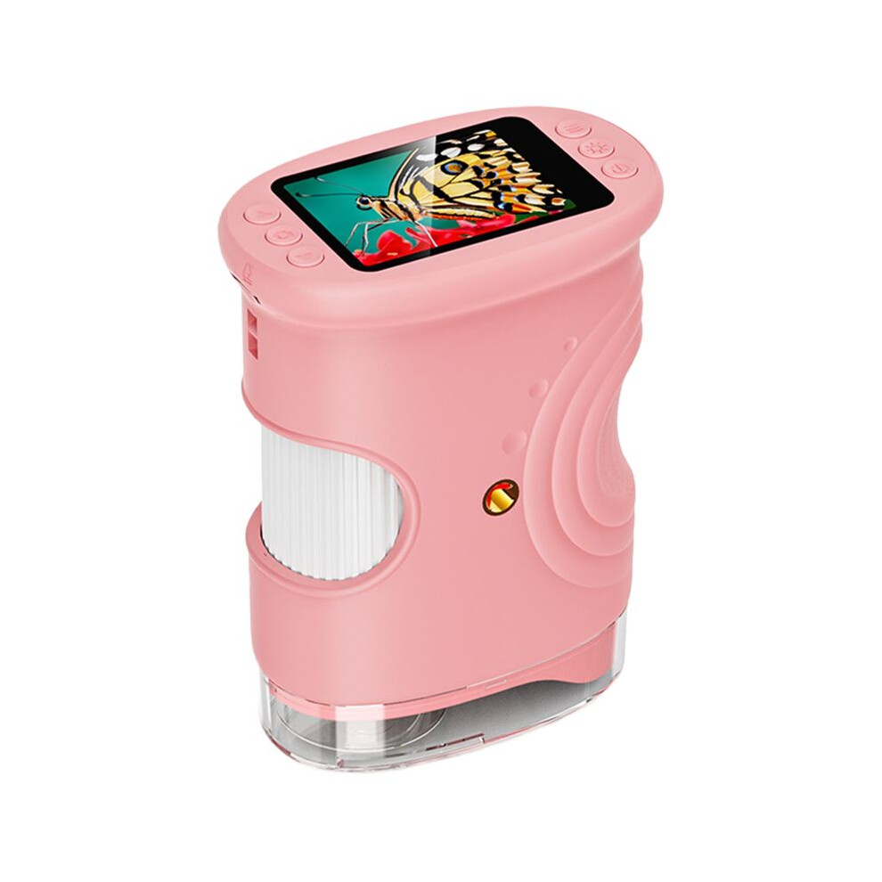 Saudism Handheld Microscope For Kids With 2In Hd Screen 50-1000X Pocket Microscope Educational Birthday Gift For Children