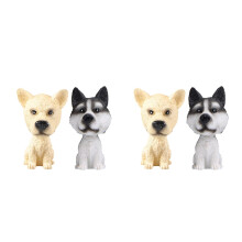 4St Kleurrijke Resin Hond Model Dashboard Versiering Auto Accessoires