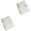 2Pièces A5 Transparent Métal PVC Pour Et 1
