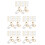 200Pièces Transformateurs Boucles Clip DIY Cuivre Coloré Confortable 6