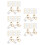 200Pièces Transformateurs Boucles Clip DIY Cuivre Coloré Confortable 7