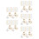 200Pièces Transformateurs Boucles Clip DIY Cuivre Coloré Confortable 8