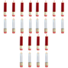 24Pièces Tubes À Gloss Recharges Plastique Assorties