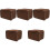 5Stk Braune Toasterschutzhaube Aus Polyester, Schmutzabweisend, Robust 3