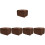 5Stk Braune Toasterschutzhaube Aus Polyester, Schmutzabweisend, Robust 5