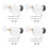 4Ensembles Kit De Valve Toilette Rv ABS Durable Et Étanche 4