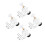 4Ensembles Kit De Valve Toilette Rv ABS Durable Et Étanche 5