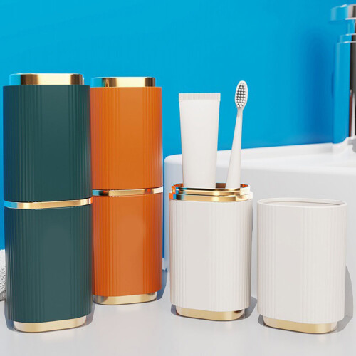 4Pcs Travel Toothbrush Holder Portable Abs+pp Toothpaste Storage Case 2