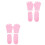 4Paires Et Gel Hydratants Roses Pour 1