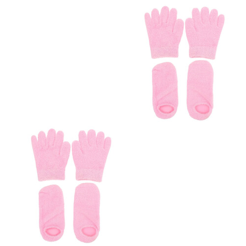 4Paires Et Gel Hydratants Roses Pour