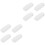 8Pcs White Plastic Blind Cord Weights Roller Shade Pull Handles 5
