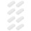 8Pcs White Plastic Blind Cord Weights Roller Shade Pull Handles 6