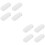 8Pcs White Plastic Blind Cord Weights Roller Shade Pull Handles 7