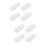 8Pcs White Plastic Blind Cord Weights Roller Shade Pull Handles 8